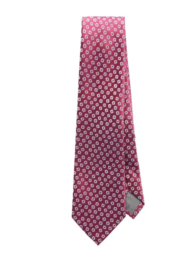 8cm Embroidered Silk Tie - Men