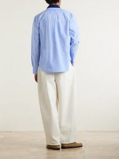 OFFICINE GÉNÉRALE Button-Down Collar Cotton Oxford Shirt - Men | Thumbnail 4 OFFICINE GÉNÉRALE Button-Down Collar Cotton Oxford Shirt - Men | Thumbnail 4