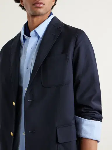 OFFICINE GÉNÉRALE Button-Down Collar Cotton Oxford Shirt - Men | Thumbnail 5 OFFICINE GÉNÉRALE Button-Down Collar Cotton Oxford Shirt - Men | Thumbnail 5