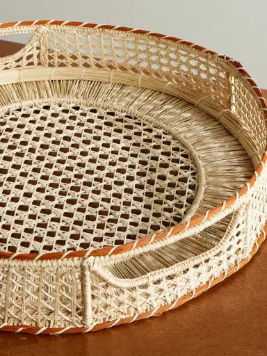 La DoubleJ Raffia Tray - Men | Thumbnail 3