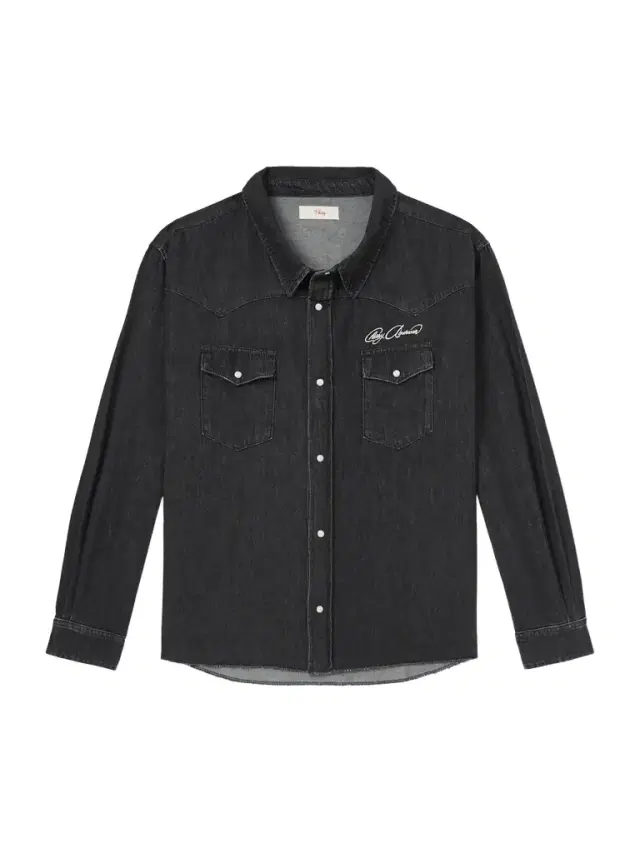 Logo-Embroidered Denim Western Shirt - Men