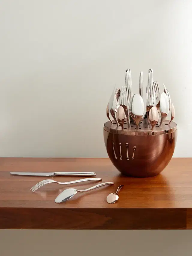 Christofle Mood Precious Set of 24 Rose Gold-Tone and Stainless Steel Cutlery - Men - Rose gold