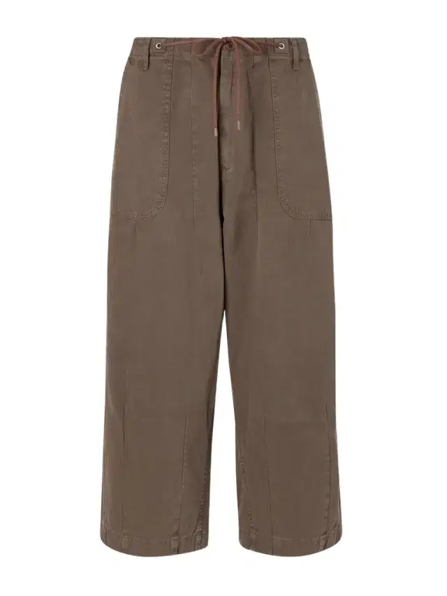 Herringbone Cotton Drawstring Trousers - Men