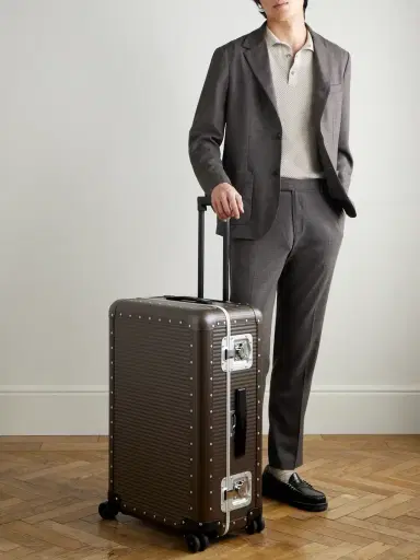 FPM Milano Bank Spinner 76cm Leather-Trimmed Polycarbonate and Aluminium Suitcase - Men | Thumbnail 2 FPM Milano Bank Spinner 76cm Leather-Trimmed Polycarbonate and Aluminium Suitcase - Men | Thumbnail 2