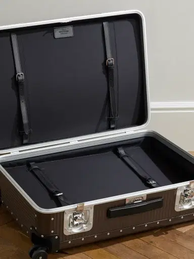 FPM Milano Bank Spinner 76cm Leather-Trimmed Polycarbonate and Aluminium Suitcase - Men | Thumbnail 3 FPM Milano Bank Spinner 76cm Leather-Trimmed Polycarbonate and Aluminium Suitcase - Men | Thumbnail 3