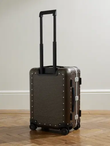 FPM Milano Bank Spinner 55cm Rubber-Trimmed Aluminum Suitcase - Men | Thumbnail 4