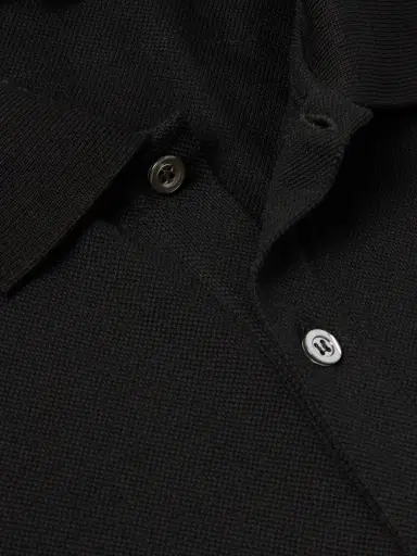 Alexander McQueen Harness-Detailed Cotton-Piqué Polo Shirt - Men | Thumbnail 4
