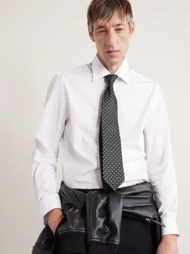 Tom Ford 8cm Polka-Dot Embroidered Silk Tie - Men | Thumbnail 3 Tom Ford 8cm Polka-Dot Embroidered Silk Tie - Men | Thumbnail 3