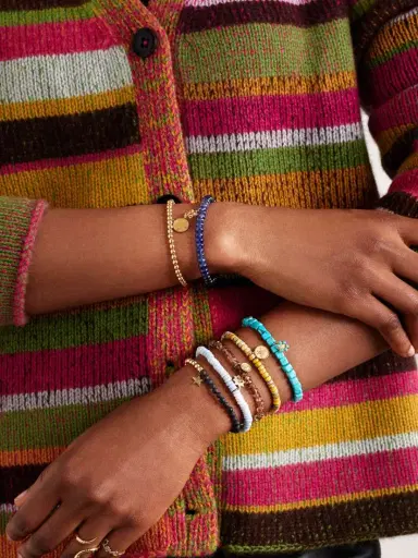 Sydney Evan Small Happy Face Set Of Two 14-karat Gold, Opal And Andalusite Bracelets | Thumbnail 4 Sydney Evan Small Happy Face Set Of Two 14-karat Gold, Opal And Andalusite Bracelets | Thumbnail 4
