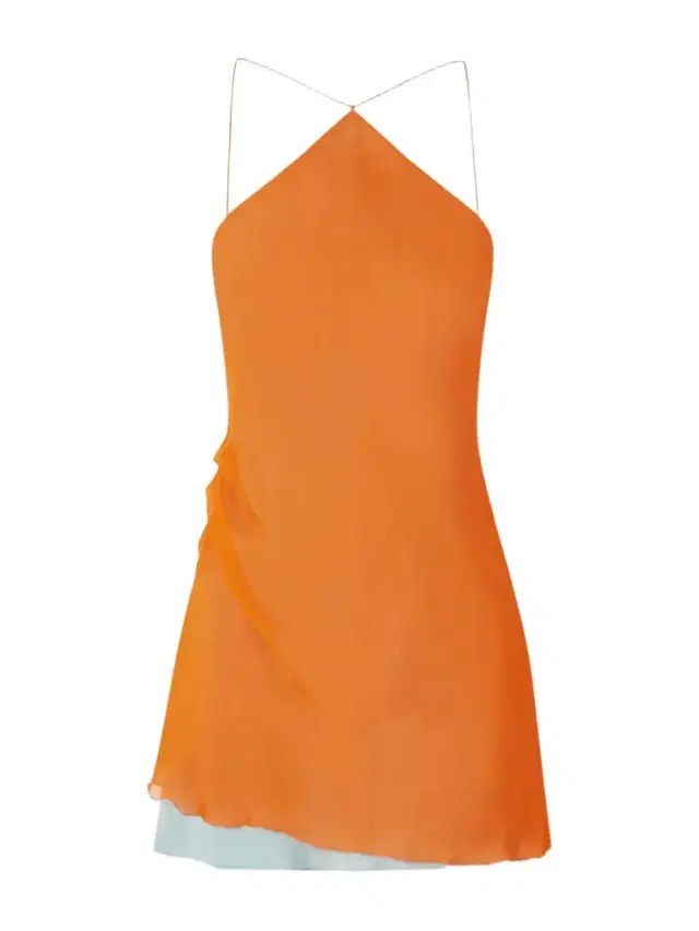 Dabica Layered Halterneck Silk-chiffon Mini Dress