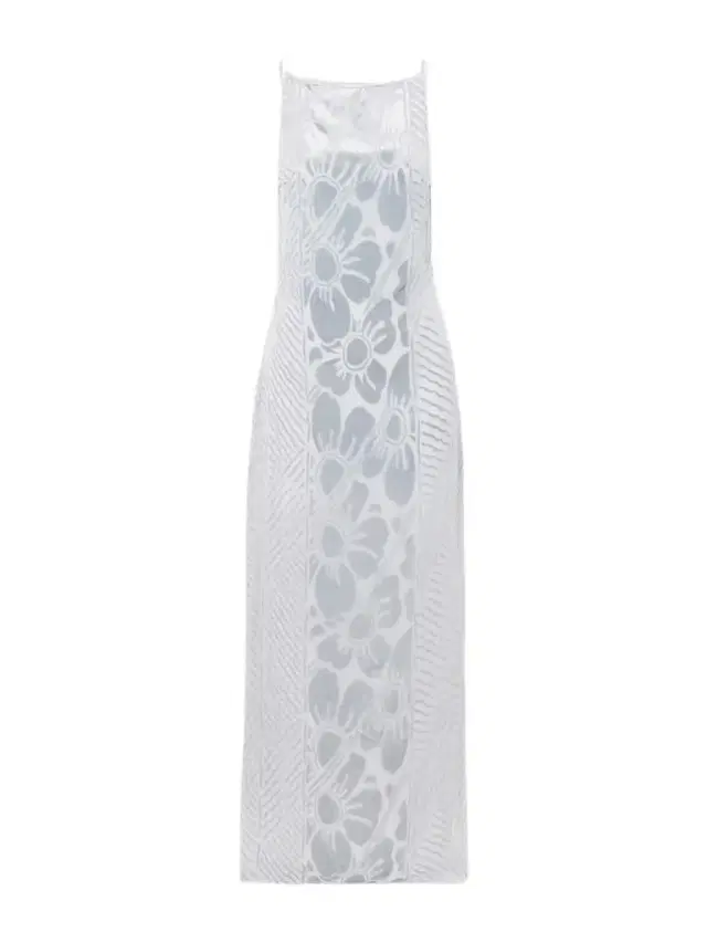 Ventura Open-back Floral Devoré-velvet Gown