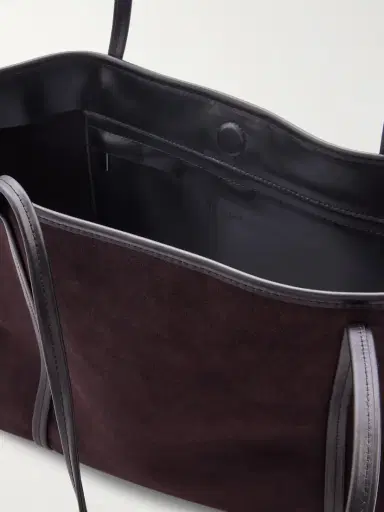 St. Agni Bateau Leather-trimmed Suede Tote | Thumbnail 5 St. Agni Bateau Leather-trimmed Suede Tote | Thumbnail 5