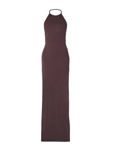 ÉTERNE Vivian Stretch-modal Jersey Halterneck Maxi Dress | Thumbnail 1