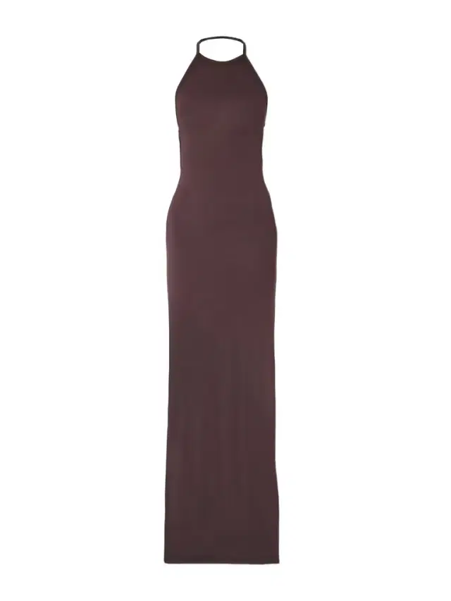 Vivian Stretch-modal Jersey Halterneck Maxi Dress