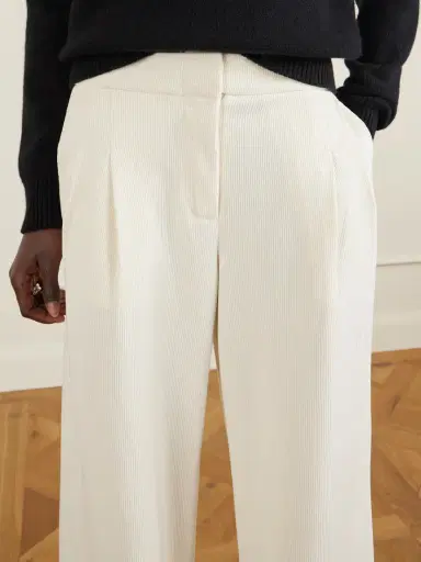Proenza Schouler White Label Rosalie Pleated Corduroy Wide-leg Pants | Thumbnail 5