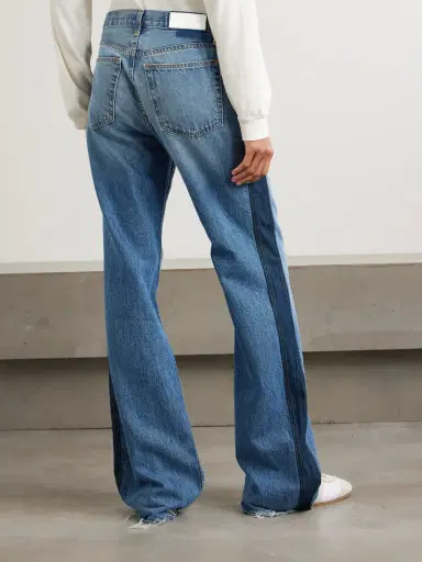 RE/DONE The Californian Frayed Two-tone Mid-rise Wide-leg Jeans | Thumbnail 4 RE/DONE The Californian Frayed Two-tone Mid-rise Wide-leg Jeans | Thumbnail 4