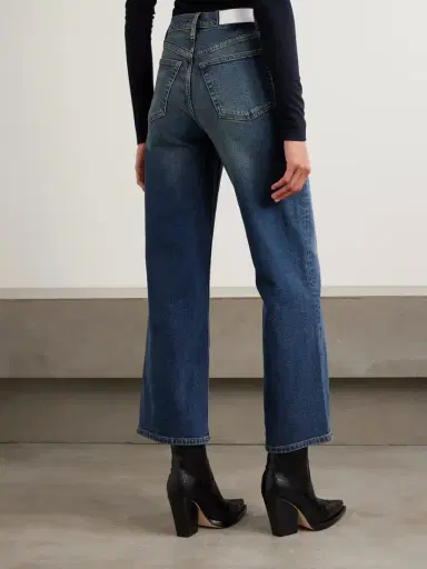 RE/DONE Cropped High-rise Wide-leg Jeans | Thumbnail 4 RE/DONE Cropped High-rise Wide-leg Jeans | Thumbnail 4