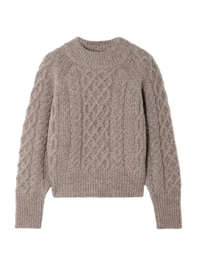 Emory Cropped Cable-knit Wool-blend Sweater