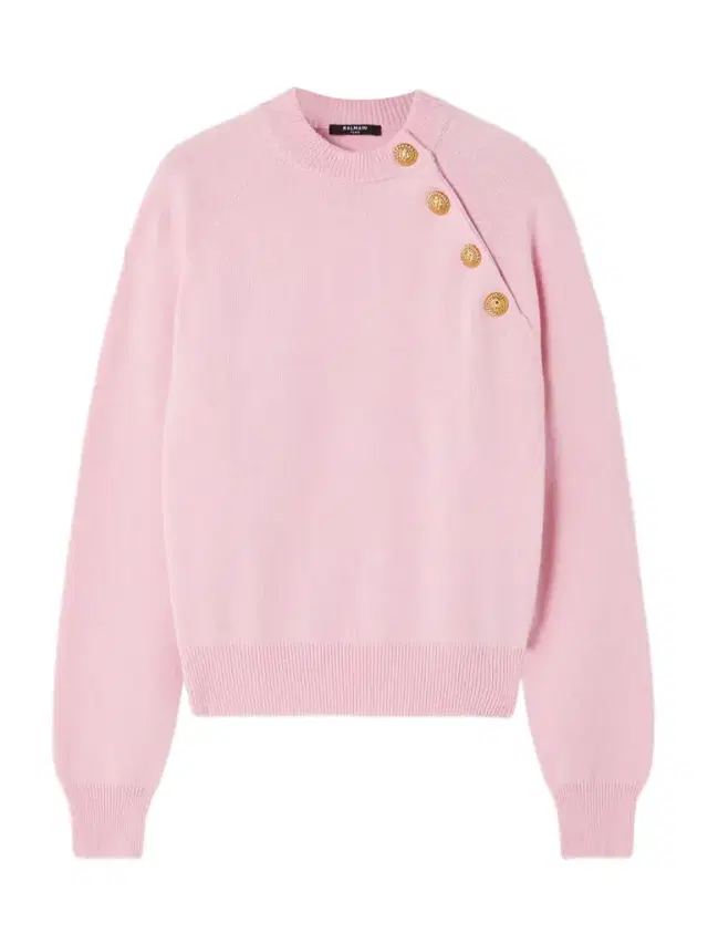 Button-embellished Cashmere And Wool-blend Sweater