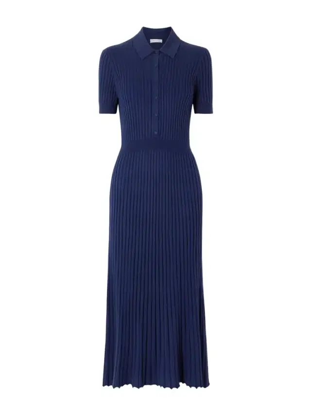 Ribbed Cashmere And Silk-blend Midi Dress