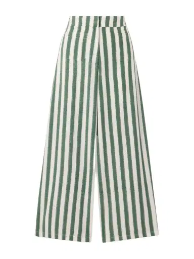 Emporio Sirenuse Adele Ikat Striped Cotton Wide-leg Pants | Thumbnail 1