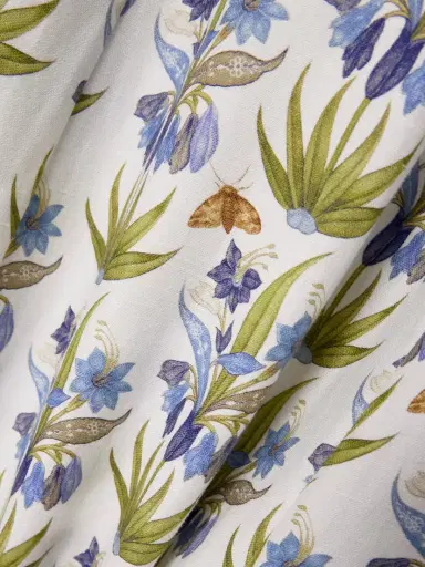 Emporio Sirenuse Azzurra Celestine Open-back Floral-print Linen And Cotton-blend Midi Dress | Thumbnail 4