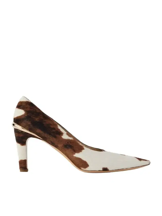 Edwina 75 Cow-print Calf Hair Pumps
