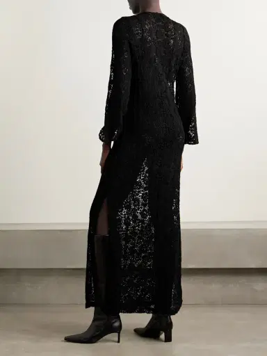 Nili Lotan Della Crocheted Cotton Maxi Dress | Thumbnail 3 Nili Lotan Della Crocheted Cotton Maxi Dress | Thumbnail 3