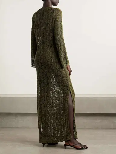 Nili Lotan Della Crocheted Cotton Maxi Dress | Thumbnail 3 Nili Lotan Della Crocheted Cotton Maxi Dress | Thumbnail 3