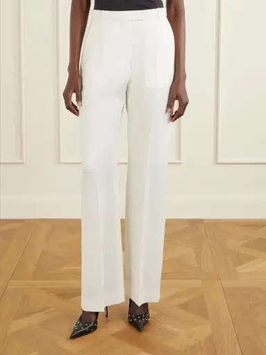 Alexander McQueen Grain De Poudre Wool Straight-leg Pants | Thumbnail 3 Alexander McQueen Grain De Poudre Wool Straight-leg Pants | Thumbnail 3