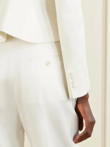 Alexander McQueen Grain De Poudre Wool Straight-leg Pants | Thumbnail 5 Alexander McQueen Grain De Poudre Wool Straight-leg Pants | Thumbnail 5