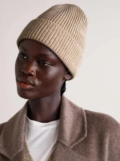 Johnstons of Elgin Ribbed Cashmere Beanie | Thumbnail 2 Johnstons of Elgin Ribbed Cashmere Beanie | Thumbnail 2