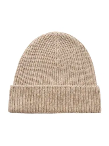 Johnstons of Elgin Ribbed Cashmere Beanie | Thumbnail 1 Johnstons of Elgin Ribbed Cashmere Beanie | Thumbnail 1