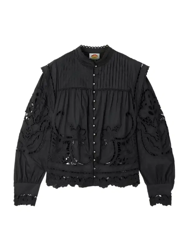 Richilieu Pleated Broderie Anglaise Cotton Blouse