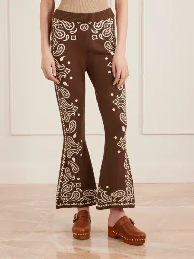 Farm Rio Jacquard-knit Flared Pants | Thumbnail 3 Farm Rio Jacquard-knit Flared Pants | Thumbnail 3