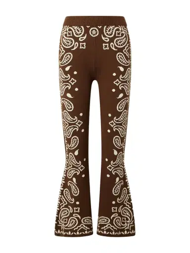Farm Rio Jacquard-knit Flared Pants | Thumbnail 1 Farm Rio Jacquard-knit Flared Pants | Thumbnail 1