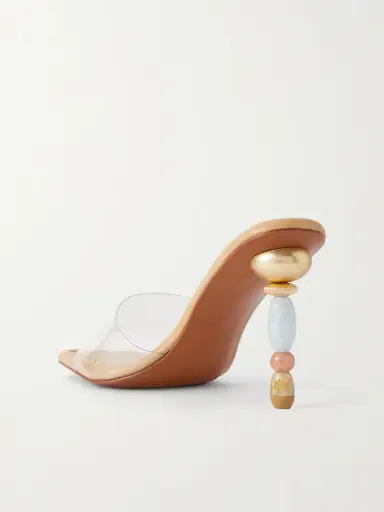 Cult Gaia Mahina Pvc Mules | Thumbnail 3 Cult Gaia Mahina Pvc Mules | Thumbnail 3