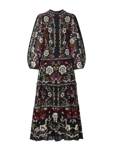 Farm Rio Floral-print Chiffon Maxi Dress | Thumbnail 1 Farm Rio Floral-print Chiffon Maxi Dress | Thumbnail 1