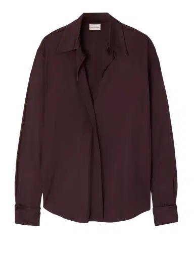 Dries Van Noten Satin-jersey Shirt | Thumbnail 1