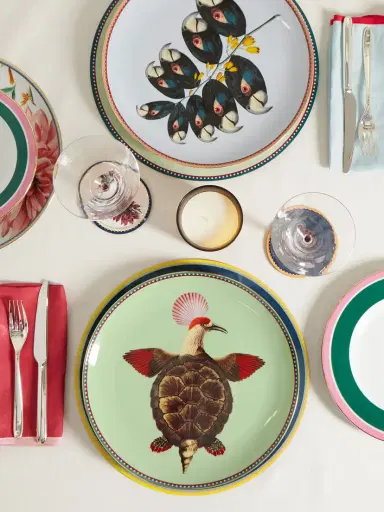La DoubleJ + Beto Val Gold-plated Porcelain Plate | Thumbnail 2