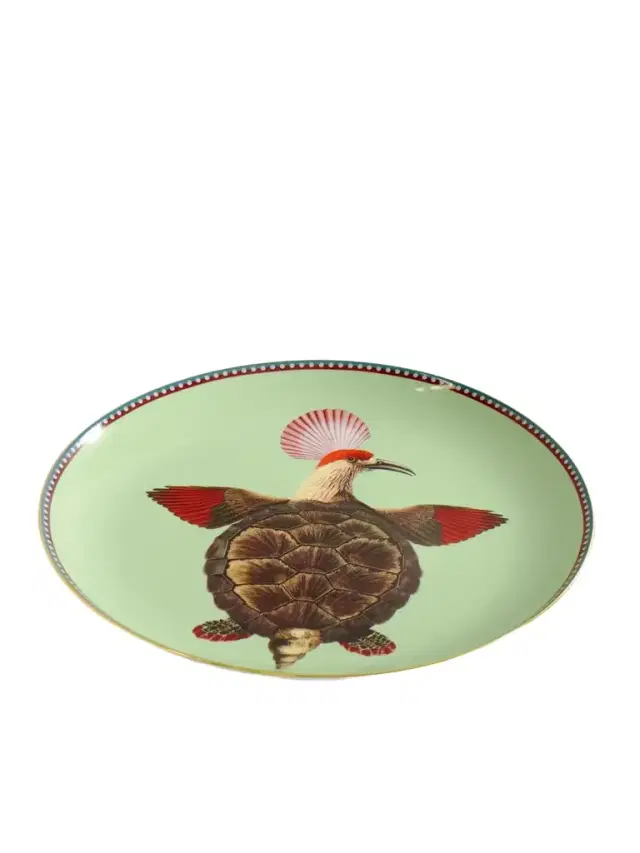 La DoubleJ + Beto Val Gold-plated Porcelain Plate