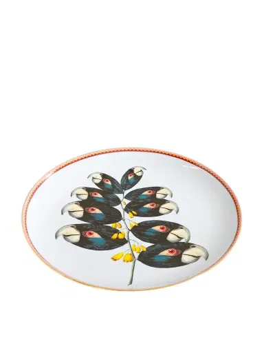 La DoubleJ + Beto Val Gold-plated Porcelain Plate | Thumbnail 1