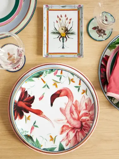 La DoubleJ + Beto Val Gold-plated Painted Porcelain Plate | Thumbnail 2