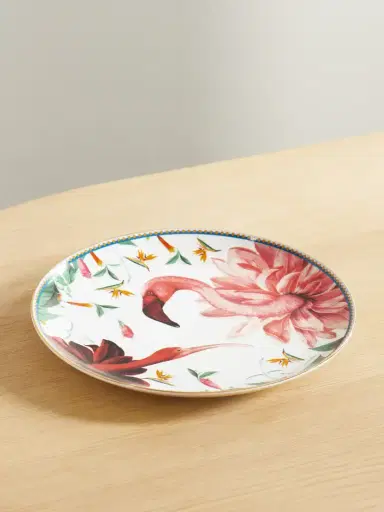 La DoubleJ + Beto Val Gold-plated Painted Porcelain Plate | Thumbnail 1