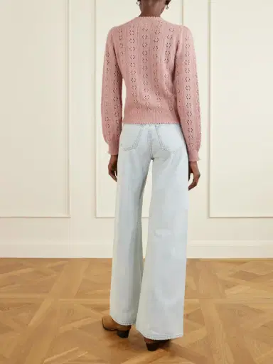 DÔEN Emery Pointelle-knit Cardigan | Thumbnail 4