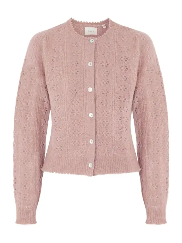 Emery Pointelle-knit Cardigan