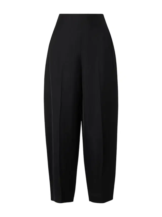 Yvette Twill Barrel-leg Pants
