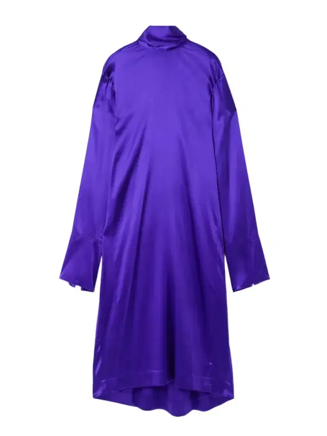 Tie-neck Stretch-silk Satin Dress