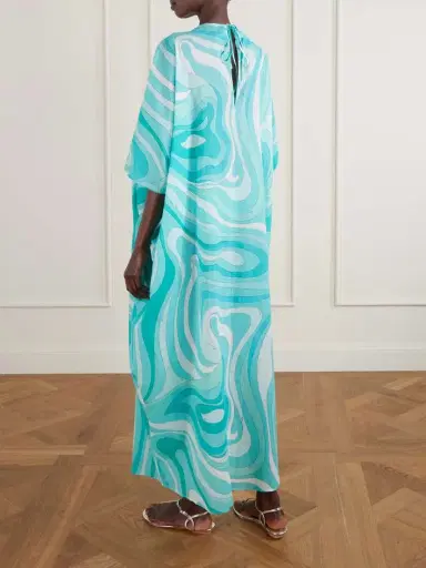 PUCCI Printed Cotton-voile Kaftan | Thumbnail 4 PUCCI Printed Cotton-voile Kaftan | Thumbnail 4