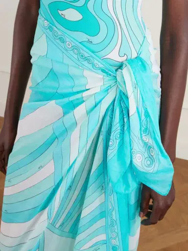 PUCCI Printed Cotton-voile Pareo | Thumbnail 5 PUCCI Printed Cotton-voile Pareo | Thumbnail 5